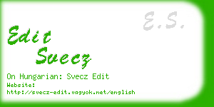 edit svecz business card